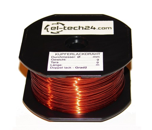 DRUT NAWOJOWY miedziany DN2E - 0,80mm - 500g - 110m