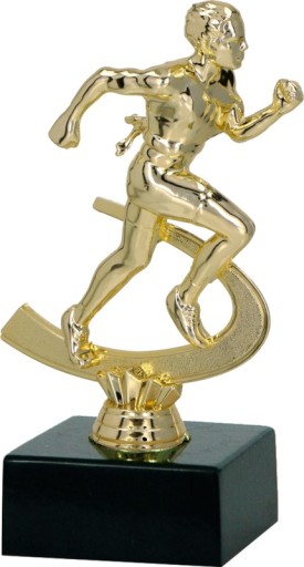złota statuetka BIEGI 18cm + GRAWER gratis
