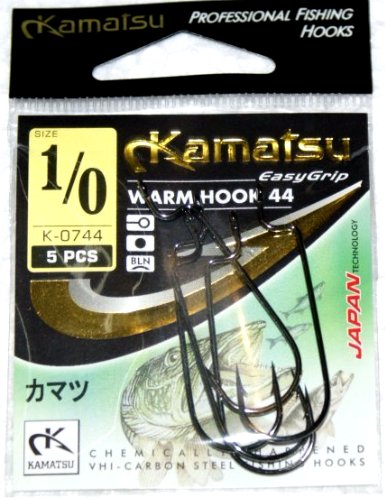 Kamatsu haczyk Worm Hook 44 nr. 1/0 do czeburaszek