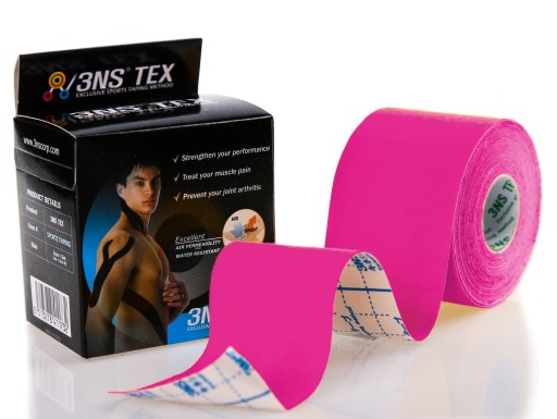 Taśma 3NS TAPE Kinesiology taping kinesio róż