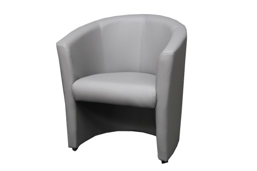Fotel Nowy Skóra EKO Sofa Pufa Krzesła POPIEL