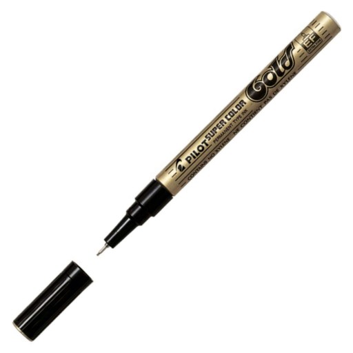 metaliczny MARKER WODOODPORNY olejny EF 0.5 mm Pilot ZŁOTY FLAMASTER pisak