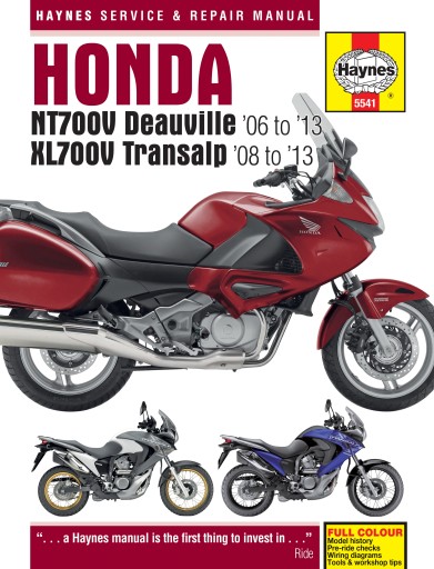 HONDA XL700V TRANSALP (06-13) INSTRUKCJA HAYNES