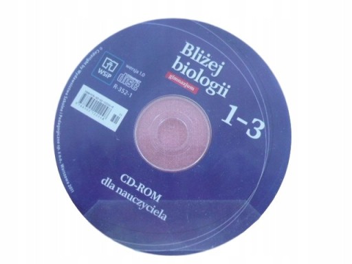 BLIŻEJ biologii 1-3 ksiązka cd PŁYTA NAUCZYCIELA