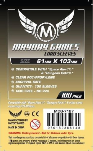 MAYDAY Koszulki 61x103mm Space Card 100 sztuk