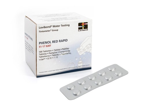 Tabletki do Testera Pomiaru Mierzenia pH Wody Basen Jacuzzi PHENOL RED x10