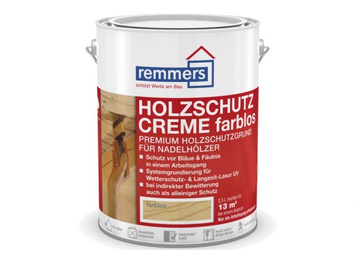 REMMERS HOLZSCHUTZ CREME IMPREGNAT BEZBARWNY 5l