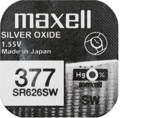 1x BATERIA SREBROWA MAXELL SR 626 SW 377 G4 SR66