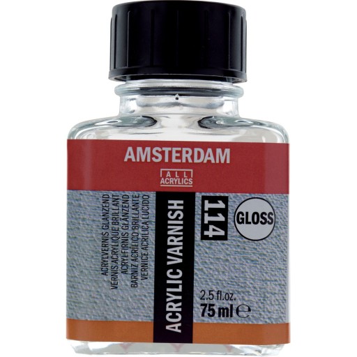 Werniks do akryli z połyskiem 75ml Amsterdam 114