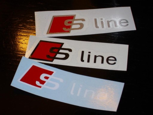 Naklejka AUDI S line Sline rs2 rs4 s2 s4 GERMAN