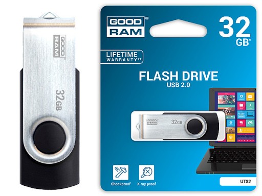 PENDRIVE GOODRAM UTS2 32GB USB 2.0 Czarny SZYBKI