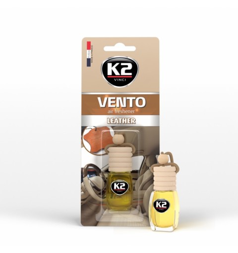 K2 VENTO LEATHER ZAPACH DO AUTA ZAWIESZKA 8 ML