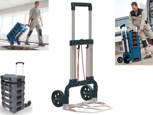 BOSCH ALUMINIUM CADDY PROFESSIONAL Wózek transportowy L-BOXX Do 125 kg !!!