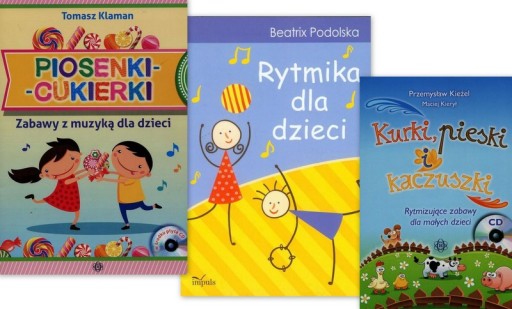 RYTMIKA dla dzieci+ cukierki + kurki pieski zabawy