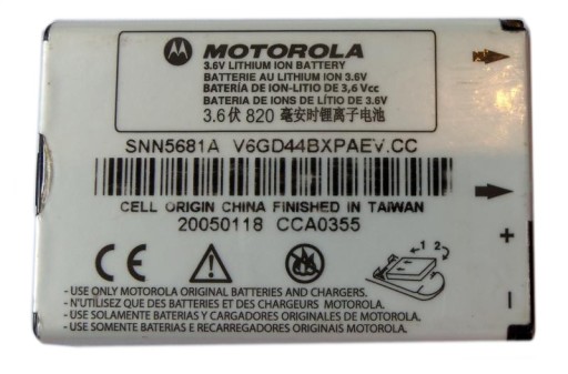 ORG BATERIA MOTOROLA SNN5681A V300 V303 V500 V60