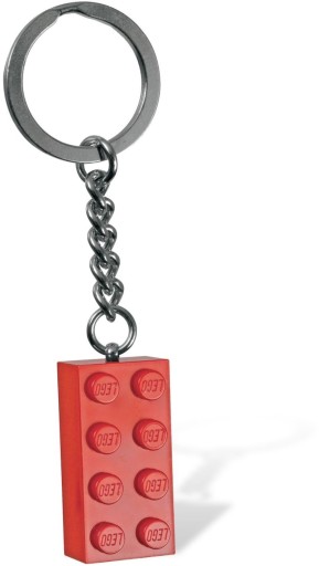 Brelok LEGO Classic czerwony klocek 850154 / breloczek lego czerwony