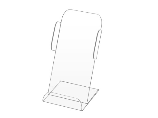 DL 1/3 A4 - STOJAK KIESZEŃ ULOTKI FOLDERY PLEXI 2