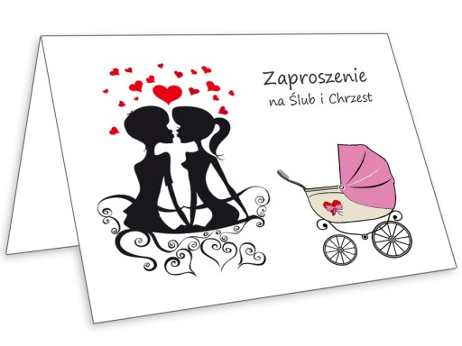 ZAPROSZENIA NA CHRZEST I ŚLUB 2w1 ZAWIESZKI GRATIS