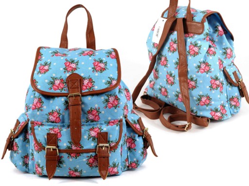 P3 DUŻY PLECAK A4 VINTAGE UNISEX RETRO FULLPRINT