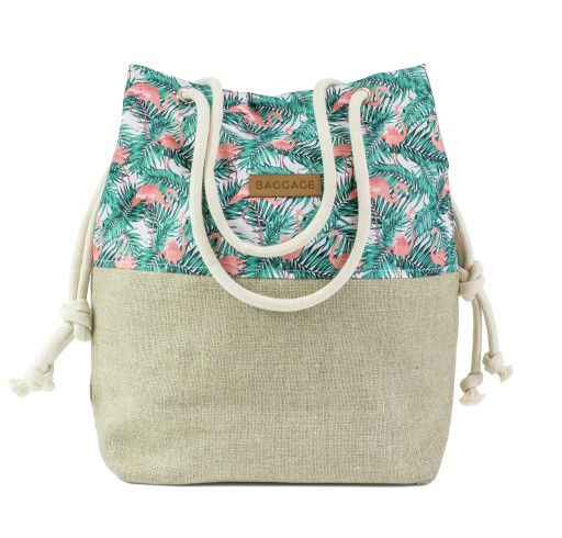 TOREBKA WOREK SHOPPER TORBA FLAMINGI LEN 10 WZORÓW
