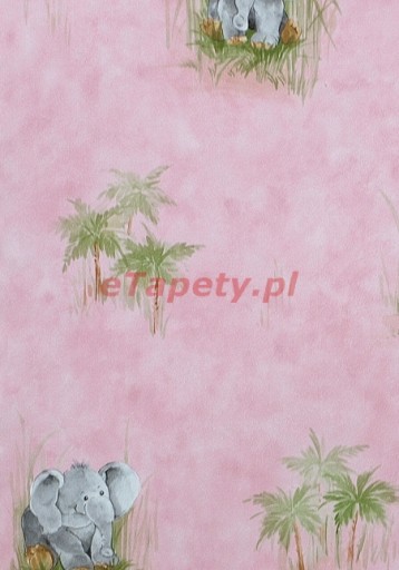 Tapeta WONDERLAND KIDS DZIECI 7278-05 słoniki słoń