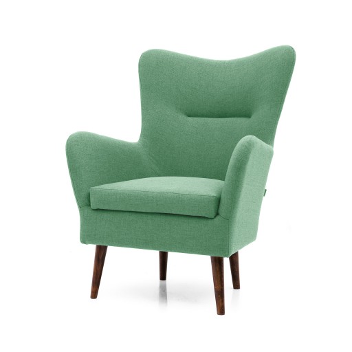 Skandynawski FOTEL uszak CARMO retro PRODUCENT
