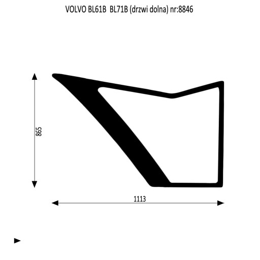 SZYBA DRZWI DOLNA VOLVO BL61B BL71B