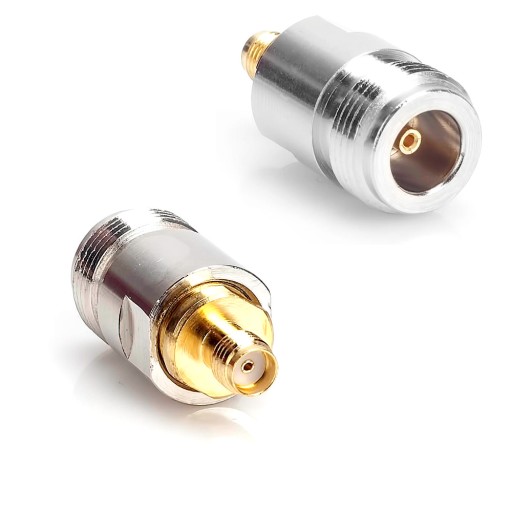 Adapter przejściówka SMA-F/gniazdo N PTFE/Gold