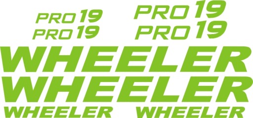 WHEELER PRO 19 naklejki rower 17-3R RÓŻNE KOLORY