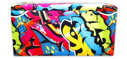 Pufa 80x40 OTWIERANA motyw Graffiti producent puf
