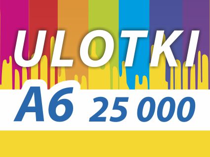 ULOTKA A6 25000 szt 130g ULOTKA DWUSTRONNA KOLOR