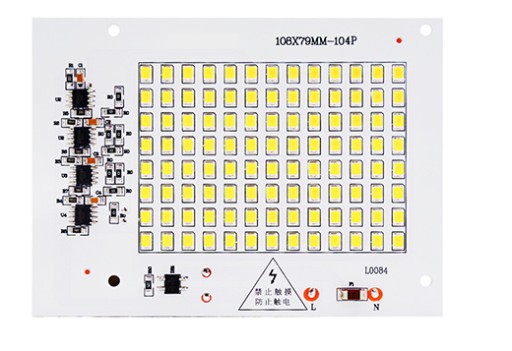 Dioda LED MODUŁ COB 50W SMD2835 zimny biały 230V