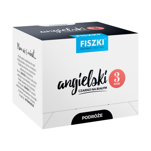 FISZKI OBRAZKOWE – angielski – Podróże – krok 3 (B1)