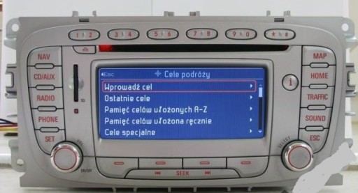 RADIO CD NAWIGACJA MP3 FORD KUGA PL MENU LEKTOR