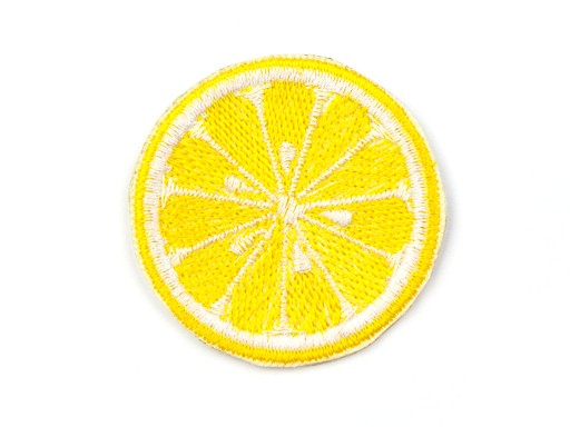 Naszywka naprasowanka termo haft cytryna citrus