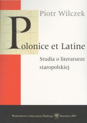 P. Wilczek POLONICE ET LATINE LITERAT. STAROPOLSKA