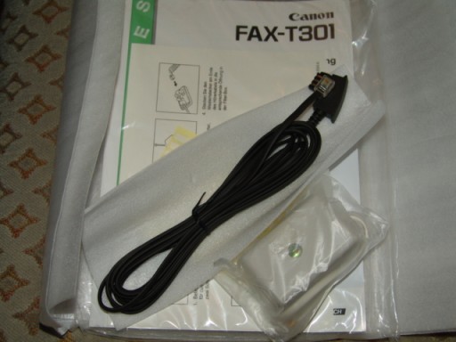 CANON Fax T-301 T301 Instrukcja, kabel, filtr nowe