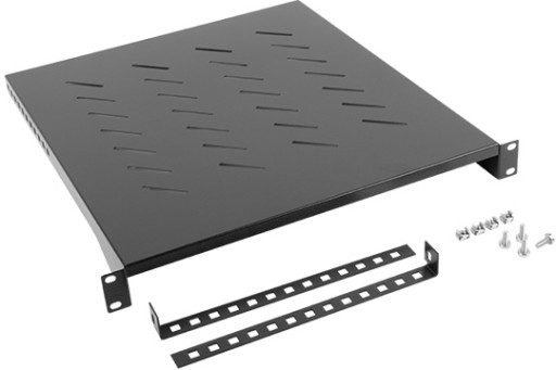 PÓŁKA do SZAF RACK 19 1U 483X500MM LANBERG Czarna