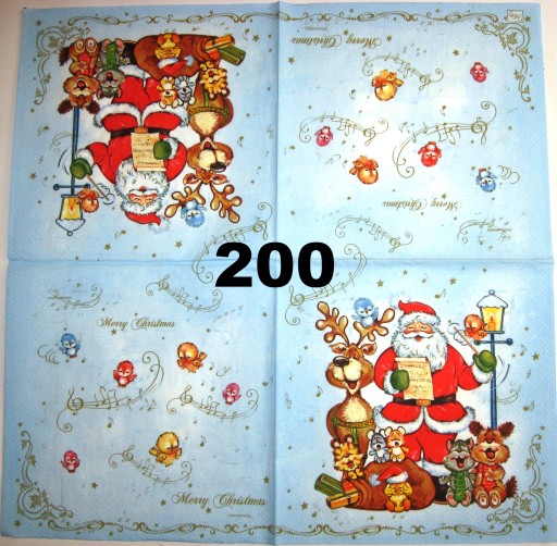 Serwetki do decoupage-1szt-MIKOŁAJKI- NR 200