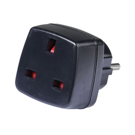 Adapter Przejściówka Gniazdo UK/GB/Anglia/Irlandia - Wtyk PL/UE Sklep W-wa