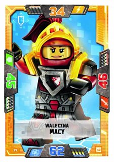 karta nr 17 Waleczna Macy lego nexo knights 2