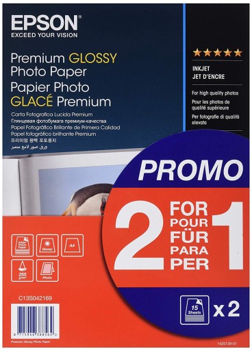 Papier foto Epson PREMIUM GLOSSY A4 255g 30ark.