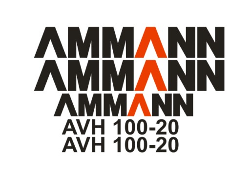 Naklejki oklejenie AMMANN AVH 100-20