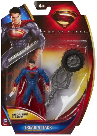 MATTEL SUPERMAN RUCHOMA FIGURKA TREAD ATTACK