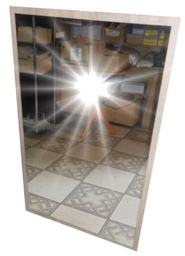 LUSTRO SREBNE 100X50CM na płycie INNY WYMIAR 60
