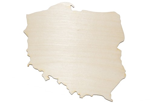 Mapa Polski- sklejka drewniana podkładka 15cm A662