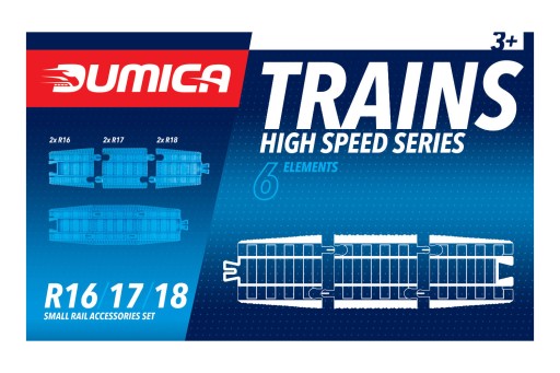 DUMICA Zestaw przejściówek TrackMaster R16 TOMICA