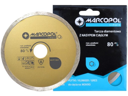 TARCZA DIAMENTOWA Z NASYPEM CIĄGŁYM fi 125X22,23mm