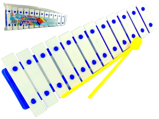 CYMBAŁKI DZWONKI DIATONICZNE SZKOLNE 12 TONOWE