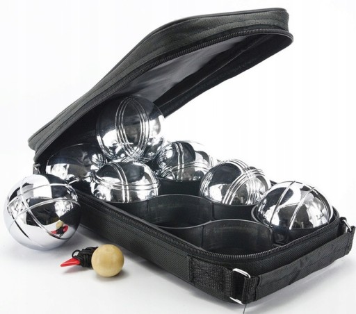 Boule bule kule do gry 8SZT chromowanych kul +etui BOULE PETANQUE